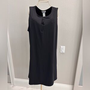 Tommy Bahama Women’s XL Black Pearl Half Zip Spa Sleeveless Dress